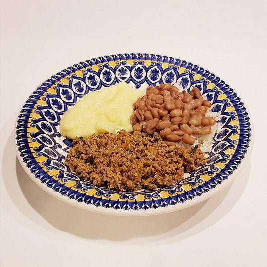 KIDS - Carninha Moída  com arroz, feijão e purê