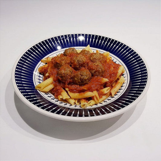 KIDS - Mini Penne com Polpetinhas ao Sugo