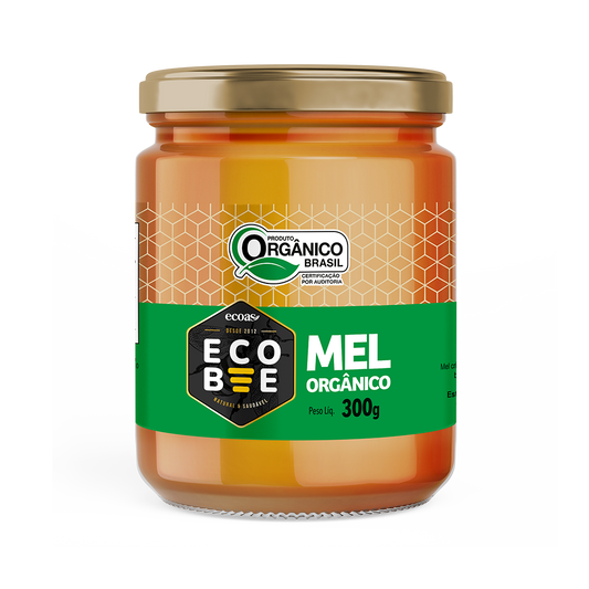 MEL ORGÂNICO SILVESTRE ECOBEE 300G (pote de vidro)