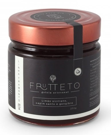 FRUTTETO GELÉIA P/ DRINKS (GT) - LIMÃO SICILIANO, CAPIM SANTO E GENGIBRE - 250g