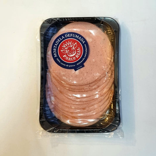 PORCO REAL - Mortadela Fatiada na bandeja - aprox. 210g