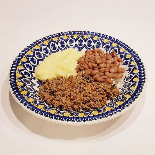 KIDS - Carninha Moída  com arroz, feijão e purê