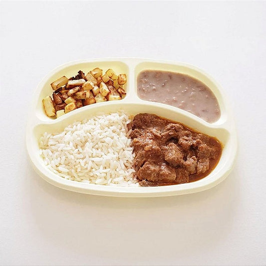 KIDS - Picadinho, Arroz, Feijão e Batatinhas em  Cubinhos