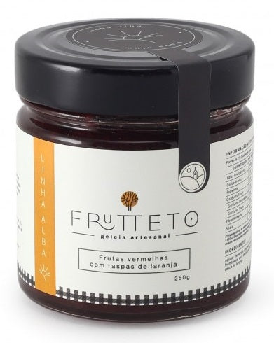 FRUTTETO GELÉIAS - FRUTAS VERMELHAS COM RASPAS DE LARANJA - 250g