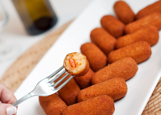 SALGADOS - BOLINHO DE CAMARÃO E ABÓBORA - Bendita Filó - Pacote com 6 unids