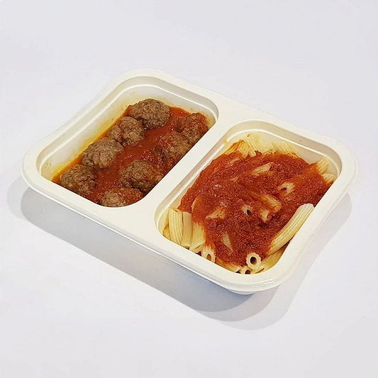 KIDS - Mini Penne com Polpetinhas ao Sugo